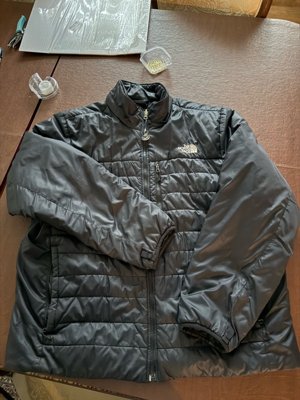 The North Face Black Nylon Jacket with Logo